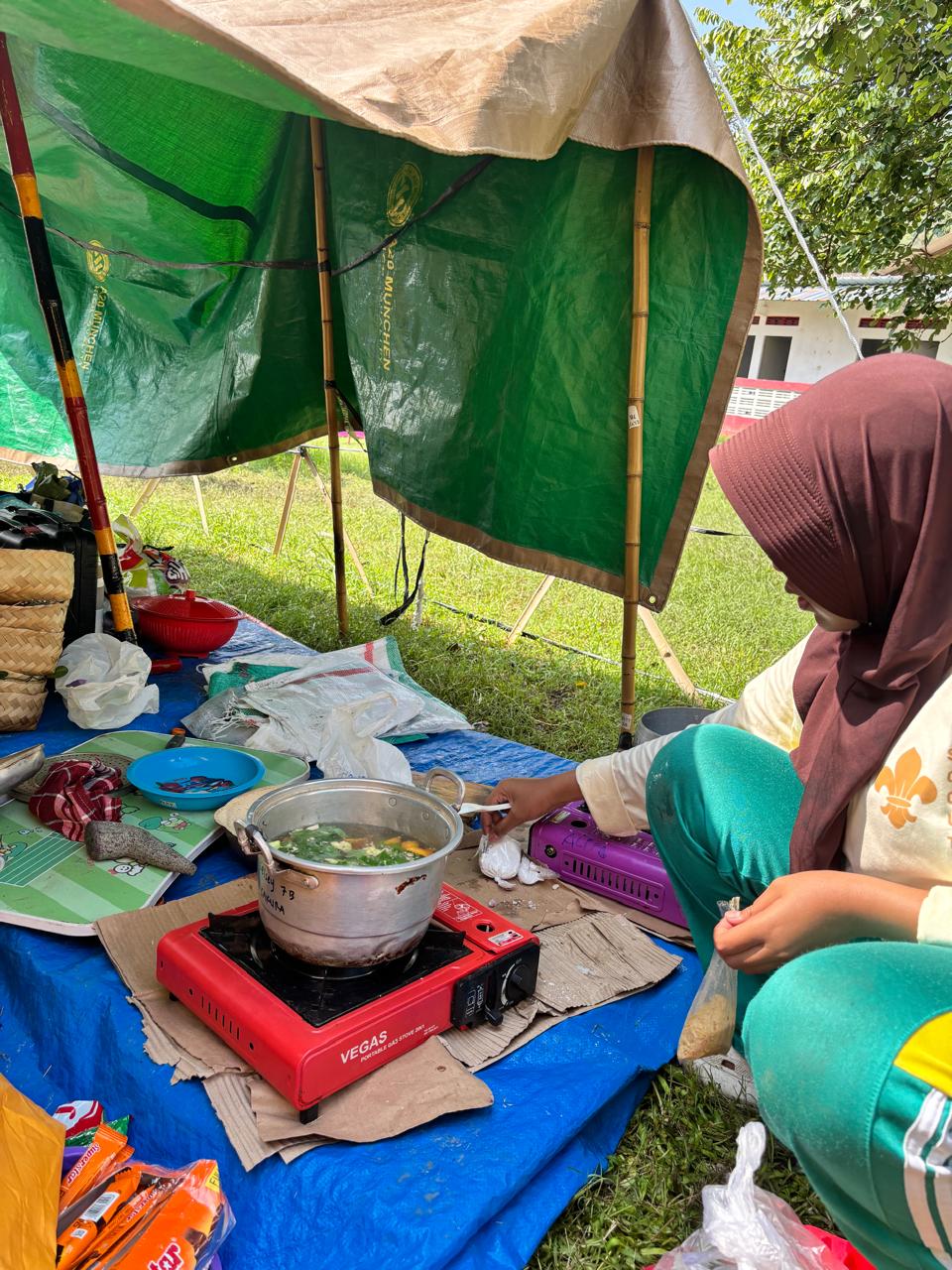 Seru dan Edukatif, Lomba Memasak 4 Sehat 5 Sempurna Warnai Kemah Penggalang MTsN 9 Bantul